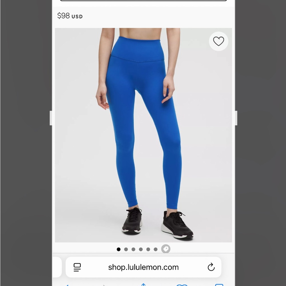 Lululemon Women’s Wundertrain Blue Leggings